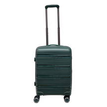 Vibrant Voyager : Valise rigide à main Spinner en Tangerine - Roues à 360° et serrure TSA