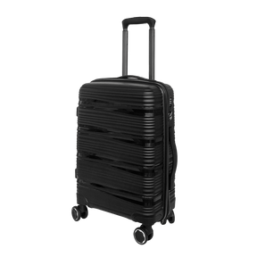 Vibrant Voyager : Valise rigide à main Spinner en Tangerine - Roues à 360° et serrure TSA