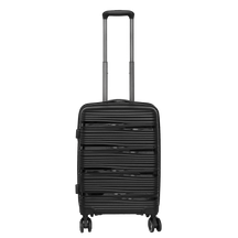 Vibrant Voyager : Valise rigide à main Spinner en Tangerine - Roues à 360° et serrure TSA