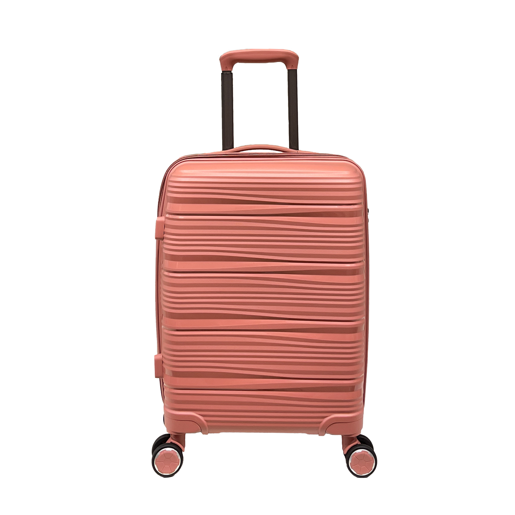 Vibrant Voyager: Hård handbagage Spinner i Tangerine - 360° hjul och TSA-lås
