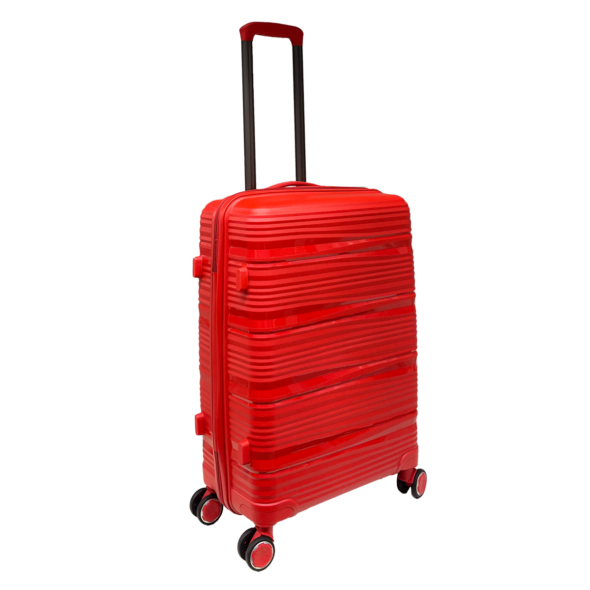 Average polypropylene suitcase resistance to integrated tsa padlock