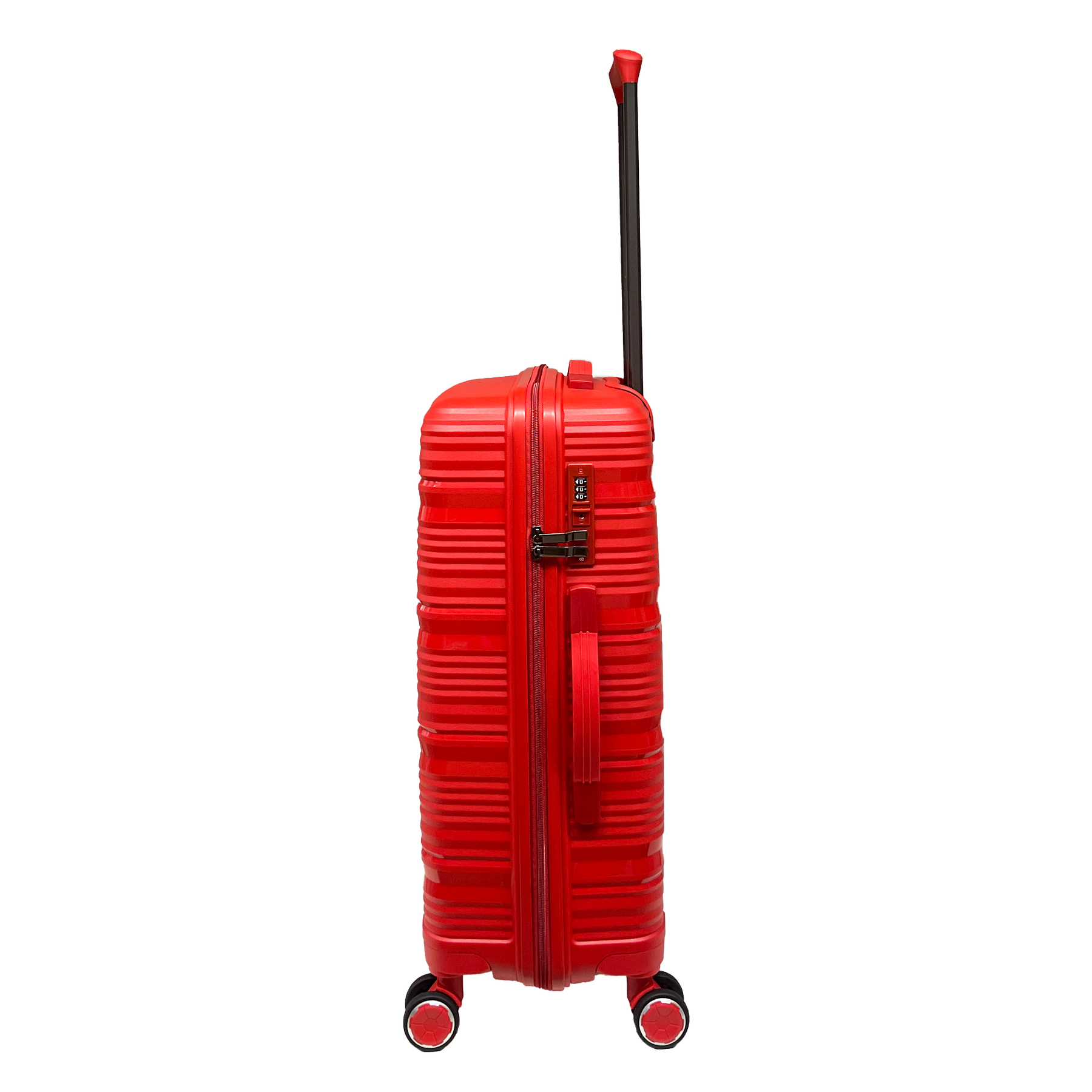 Middelstor kuffert i polypropylen med stødpåvirkning og integreret TSA-lås