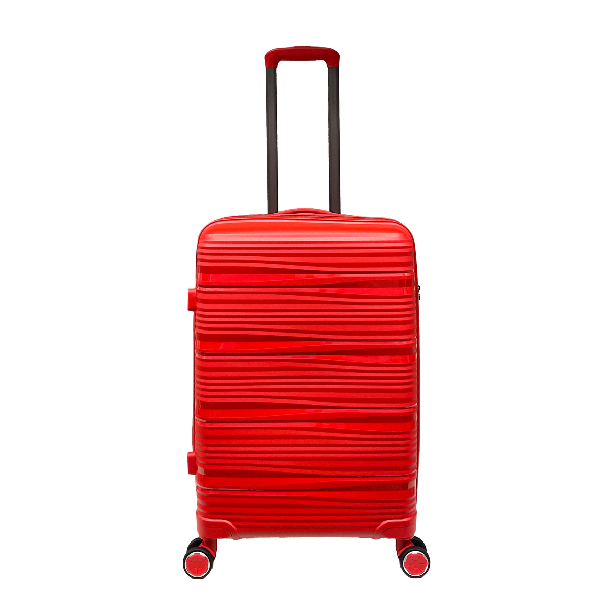Average polypropylene suitcase resistance to integrated tsa padlock