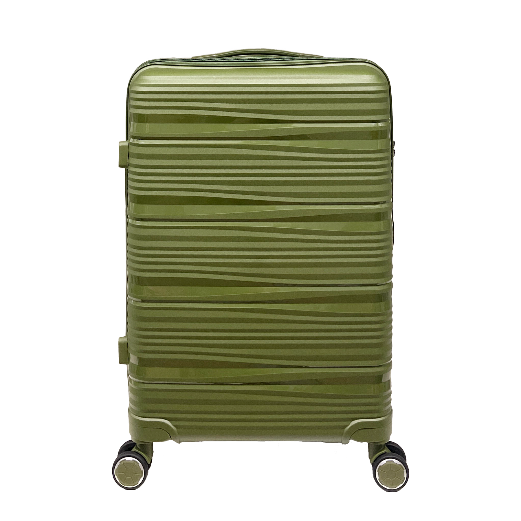 Stor kuffert i polypropylen med stødpåvirkning og integreret TSA-lås