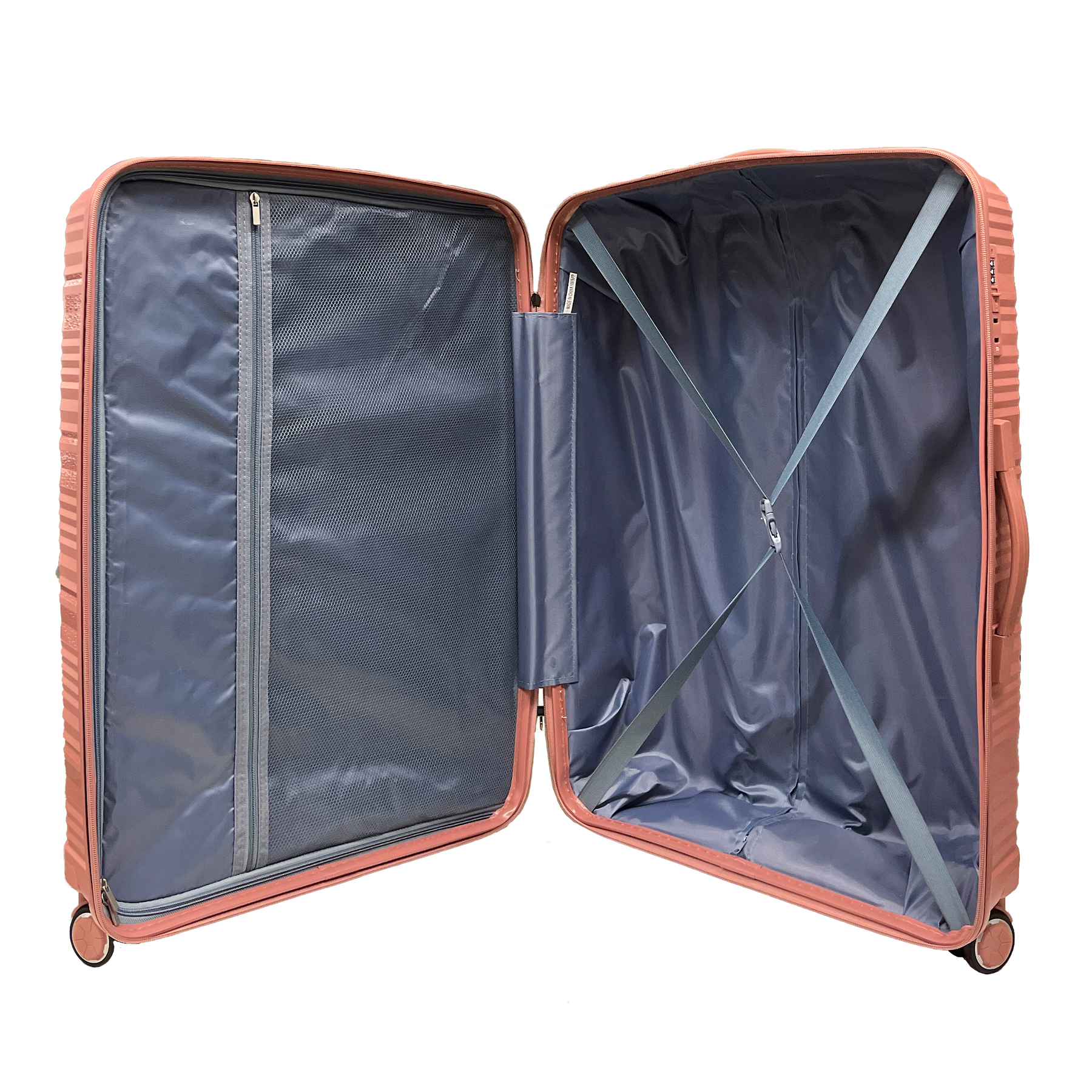 Duża walizka z polipropylenu odporna na uderzenia z wbudowanym zamkiem TSA