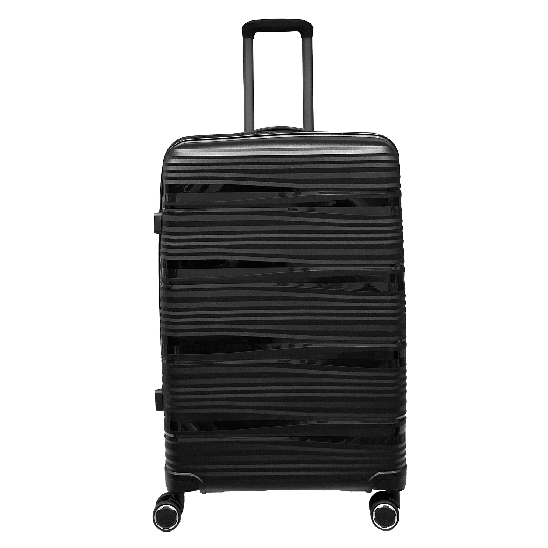 Duża walizka z polipropylenu odporna na uderzenia z wbudowanym zamkiem TSA