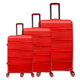 Set von 3 Polypropylen-Koffern mit Stoßfestigkeit und integriertem TSA-Schloss