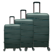 Juego de 3 maletas de polipropileno con resistencia a impactos y candado TSA integrado