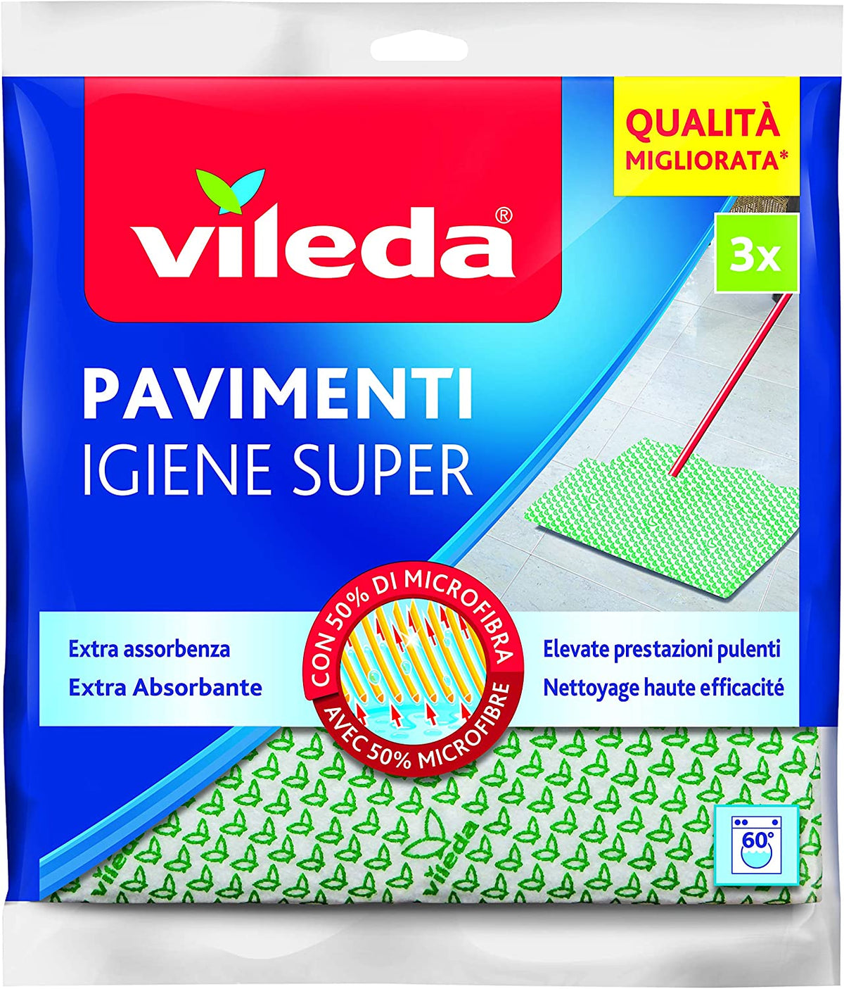 VitaDa in microfiber hygiene super floors 3 pcs