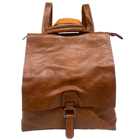 2-i-1 transformbar rygsæk: vintage stil, dobbelt brugspose med skulderrem og rygsæk