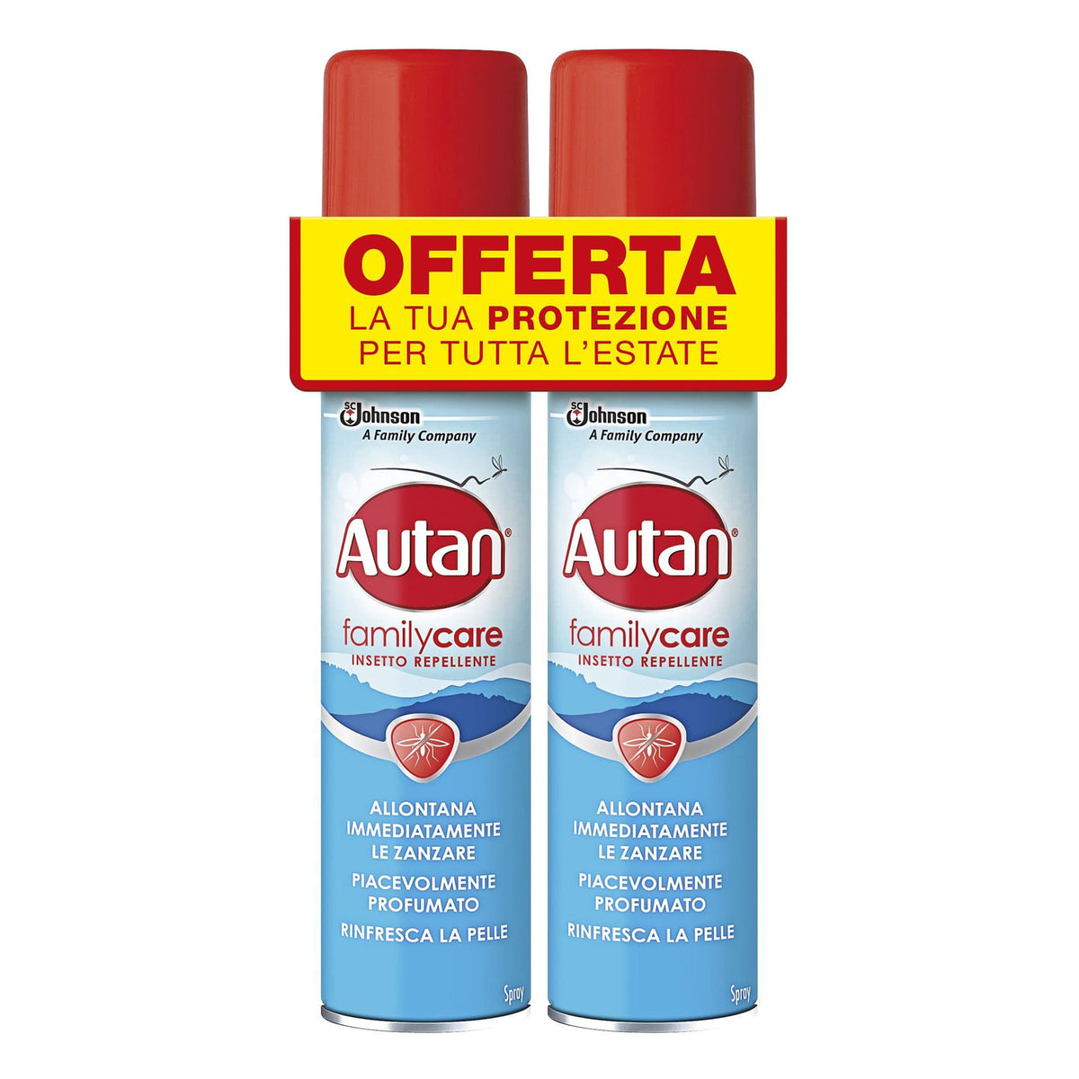 Autan Family Care Spary 2 x 100 ml d'insecte répulsif