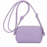 Enrico Coveri - Bolsa de mujer tejida elegante y compacta 20x40x13 cm