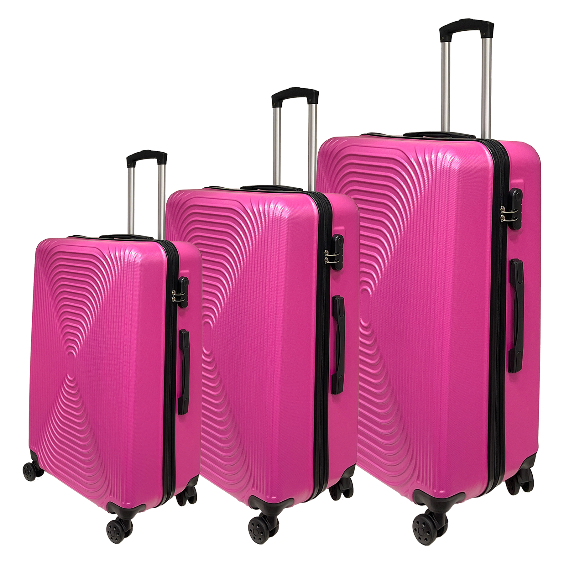 Ormi StshLine Kofferset aus ultraleichtem, hartem ABS - Klein 55 cm, Mittel 65 cm und Groß 75 cm