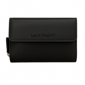 LAURA BIAGIOTTI MULHERLA MULHERLA MULHER em couro de Vera | Proteção RFID | 13,5x10x4 cm