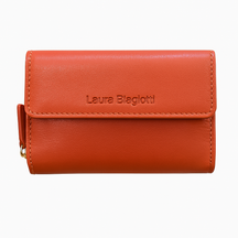 LAURA BIAGIOTTI MULHERLA MULHERLA MULHER em couro de Vera | Proteção RFID | 13,5x10x4 cm