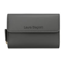 LAURA BIAGIOTTI MULHERLA MULHERLA MULHER em couro de Vera | Proteção RFID | 13,5x10x4 cm