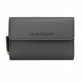 LAURA BIAGIOTTI MULHERLA MULHERLA MULHER em couro de Vera | Proteção RFID | 13,5x10x4 cm