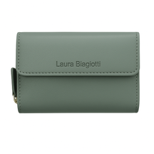 LAURA BIAGIOTTI MULHERLA MULHERLA MULHER em couro de Vera | Proteção RFID | 13,5x10x4 cm