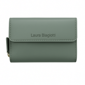 LAURA BIAGIOTTI MULHERLA MULHERLA MULHER em couro de Vera | Proteção RFID | 13,5x10x4 cm