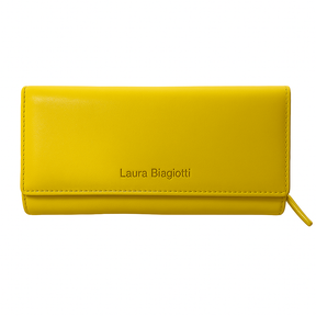 Laura Biagiotti Frauenbrieftasche in Vera Maxi Elegance Leder 17x10.5x4 cm