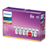 Philips 6x Lampadine LED Faretto Classic 4,6W (50W) - 355 Lumens - GU10