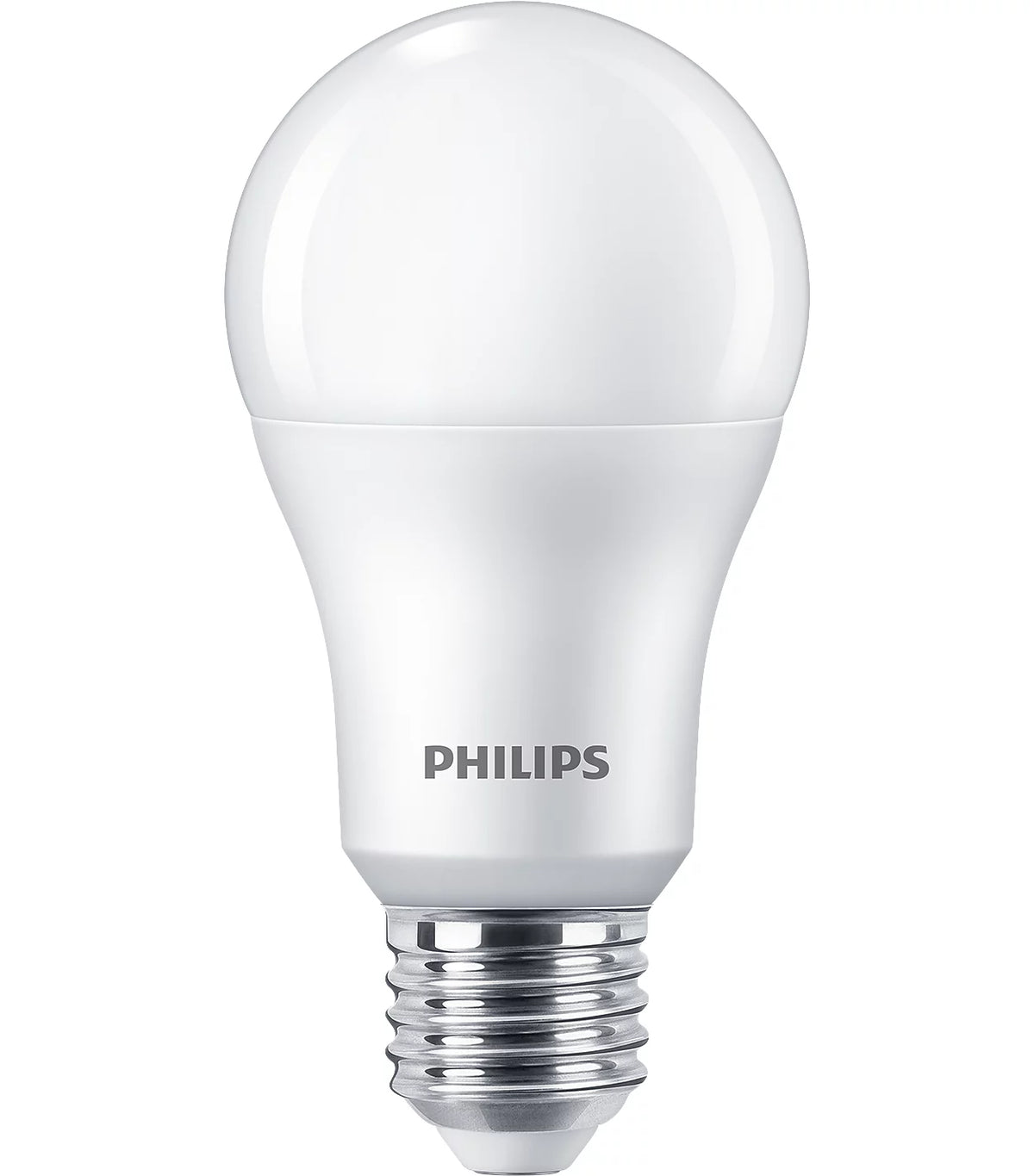 Set 3 Philips LED E27 100W bulbs, 13W with cold white light 4000k, energy class and