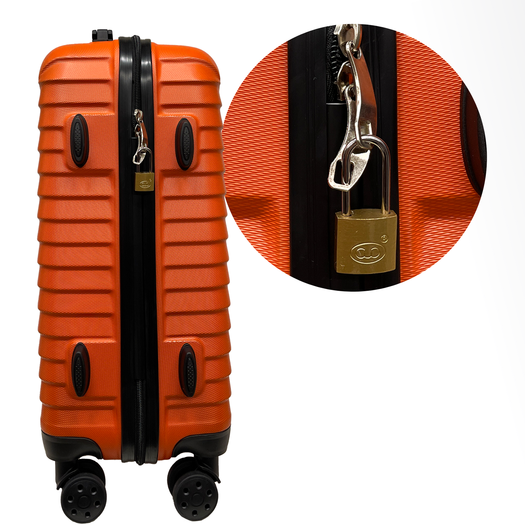 Închizătoare cu zăvor lung de 20 mm și 2 chei - Siguranță pentru valiză, bagaje, geantă de călătorie și rucsac
