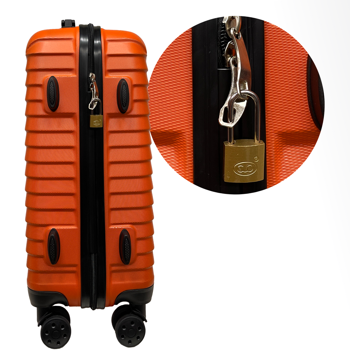 25 mm hosszú lakat 2 kulccsal - Biztonság a bőrönd, csomag, utazótáska és hátizsák számára
