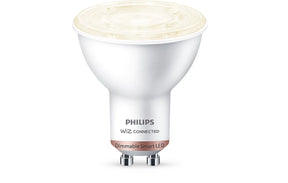 „Philips“ vedė intelektualią lemputę Dimmerble White Light Light Attack Gu10 4.7 = 50W