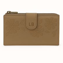 Laura Biagiotti Frau Frauen Leder Brieftasche mit Blumen in Krankenhaus Eleganz und Stil