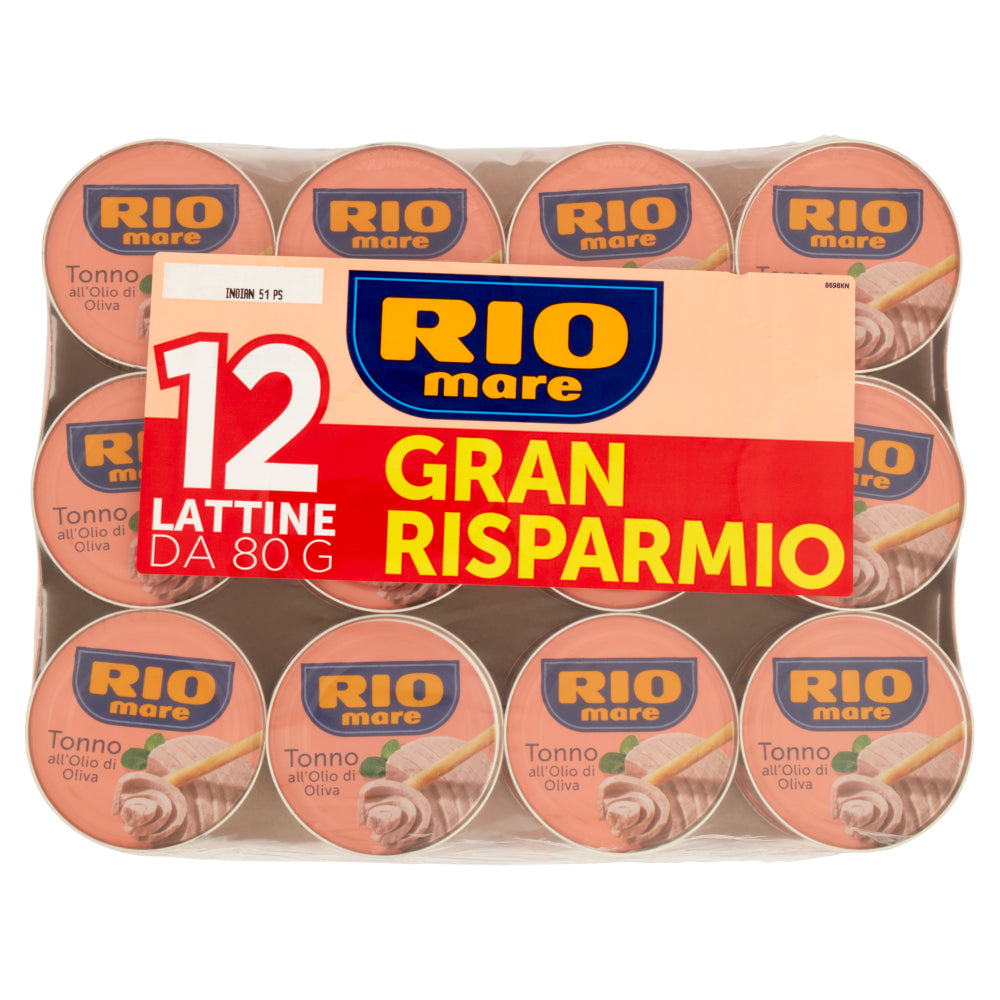 Rio sea tuna in olive oil can 960g (80g x 12 pieces)