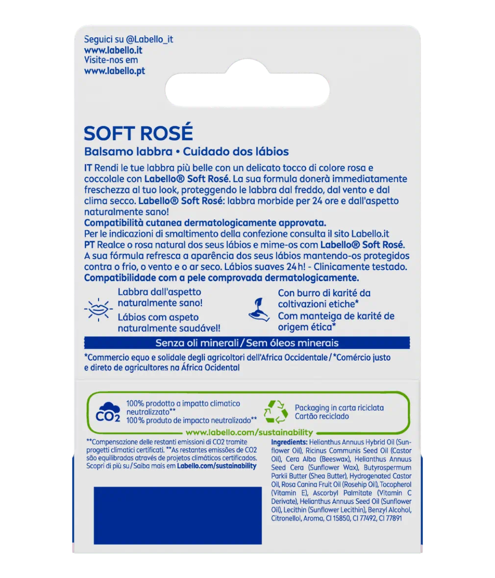 Soft Rose Burrocacao Labello 24 uur Hydratatie 5,5 ml