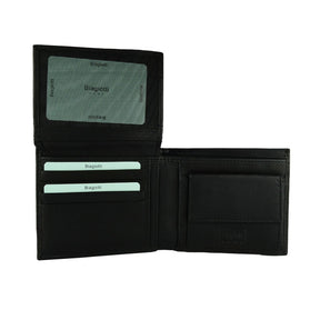 Biagiotti Herrenbrieftasche in Vera -Leder mit Portamonete - 12x10x2 cm