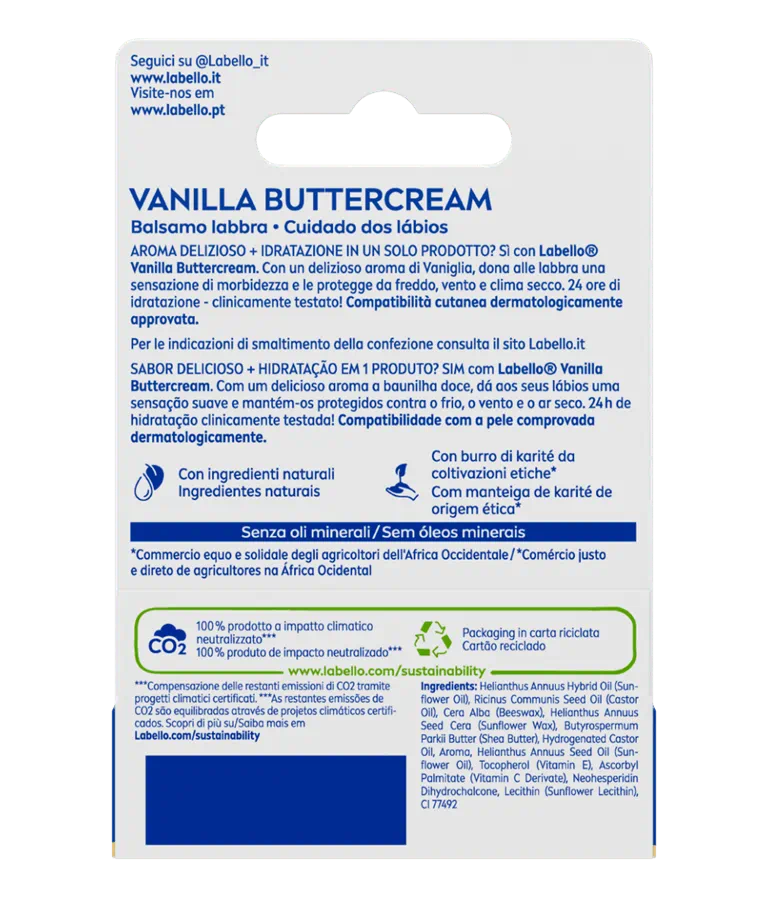 Labello Burrocacao Vanilla Buttercream 24h Ενυδάτωση 5,5 ml