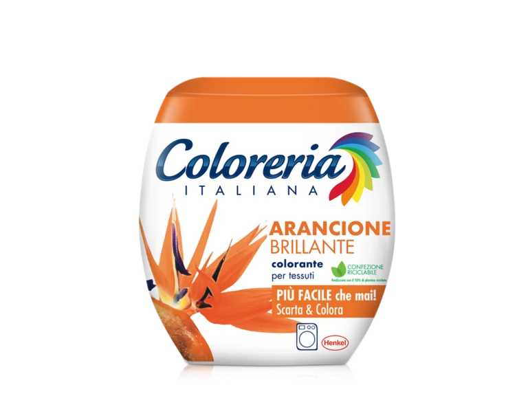 Italienische Färbung Brillante Orangenfarbe für 350 g Stoff