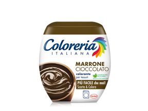 Colorado italiano para colorear de chocolate marrón para tela de 350 g