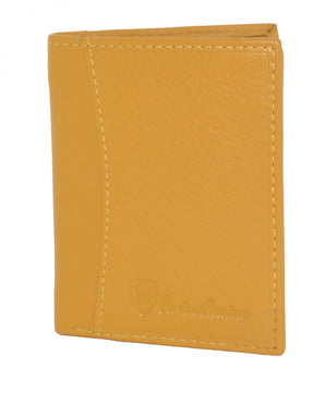 Slim man holder in real leather R - 10.5 x 8 x 1 cm