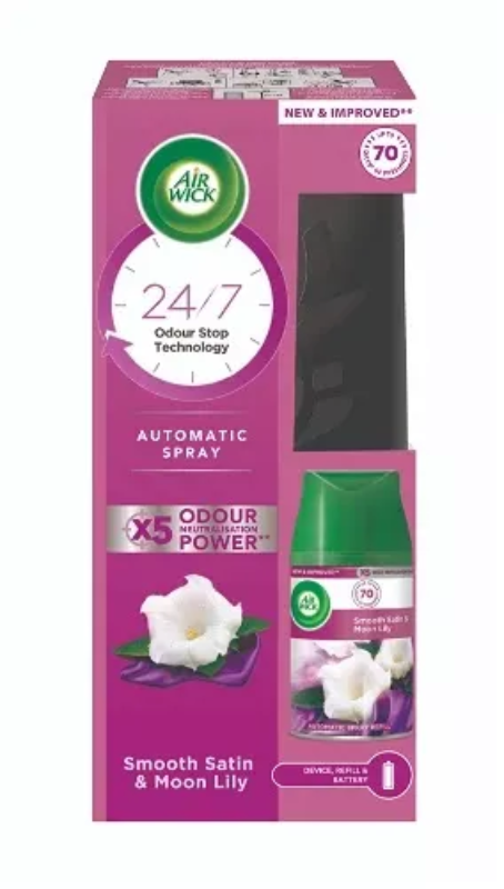 Luft Docht Freshmatic Spray Automatic Deodorant für glatte Umgebungen Satin & Moon Lily 250ml