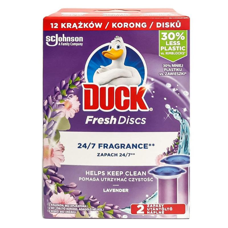 Duck Fresh Discs Gel Wc Lavanda 2 Ricariche