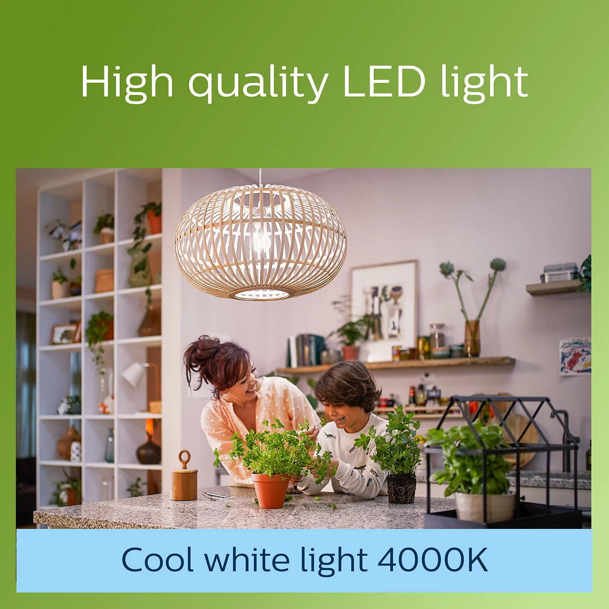 Η Philips οδήγησε το νήμα E27 60W - 4W, 840 Lumens, Cold White Light 4000K, Ultra αποδοτικό