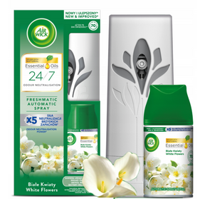 Air Wick Freshmatic Spray Deodorante Automatico per Ambienti Fiori Bianchi 250ml