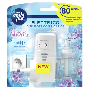 Ambipur Elettrico Diffusore + Ricarica Liquida Risveglio Primaverile 20 ml