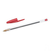 BIC Crystal Original Sphere Pen Toar 1 mm Medium Red Stretch 1 PCS