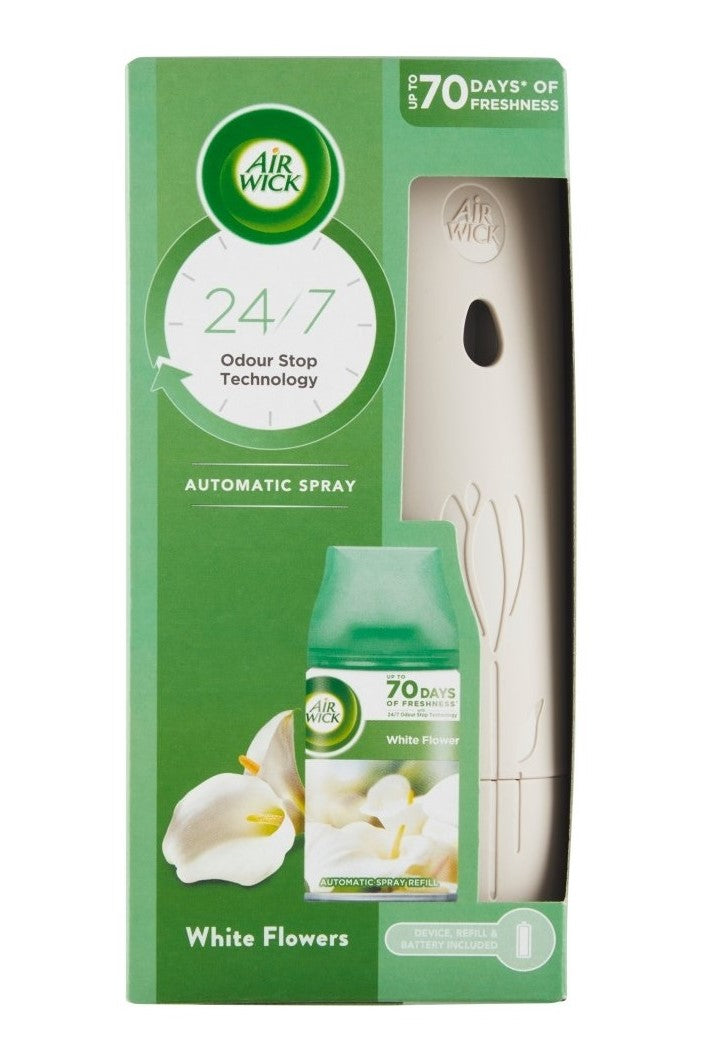 Air Wick Freshmatic Spray Deodorante Automatico per Ambienti Fiori Bianchi 250ml