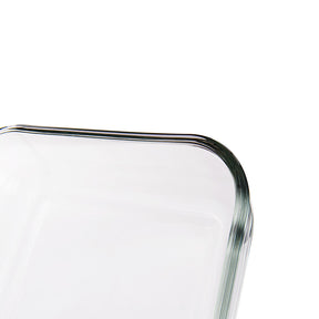 Stačiakampis borosilikatinis borosilikatinis stiklo kepimo indas -23cm