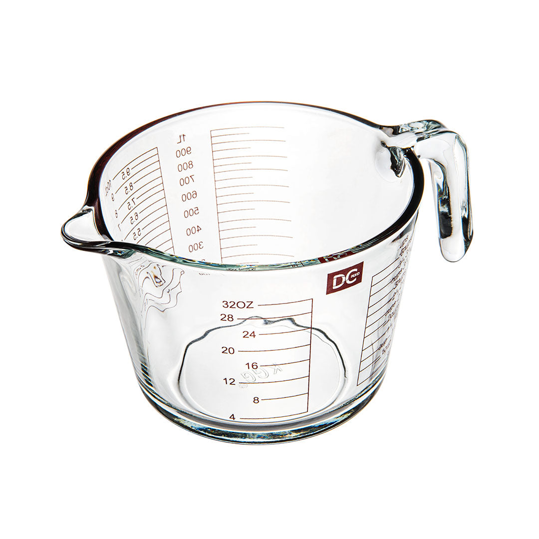 Absolventovaný sklenený džbán -1000 ml