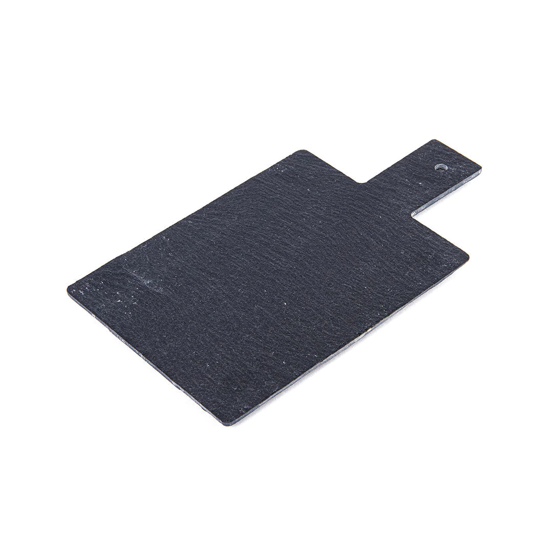 Slate cutting board for rectangular aperitifs with handle - 19x11cm