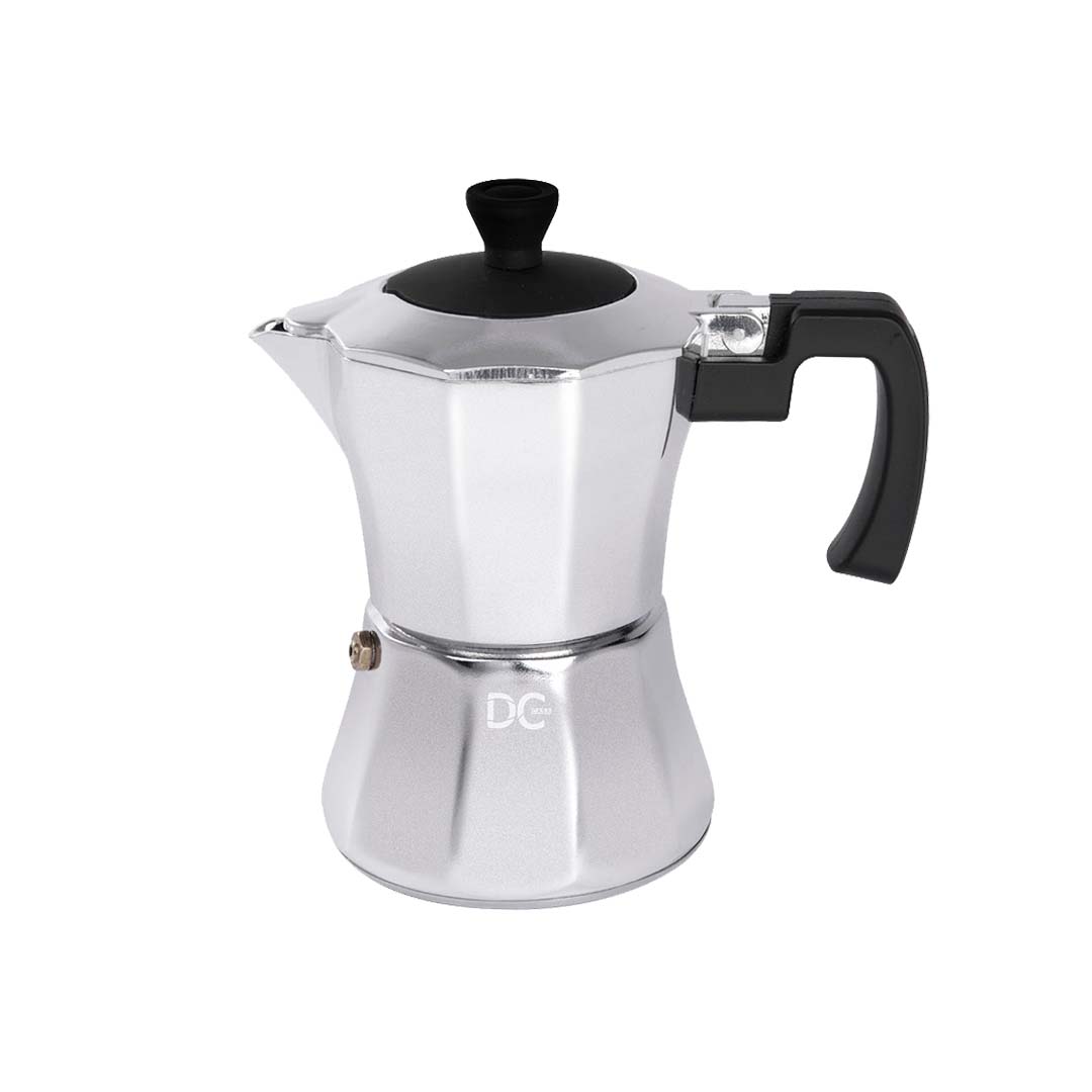 Moka coffee maker in traditional induction aluminum - 3 cups