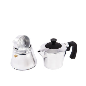 Traditionelle Induktions-Moka-Kaffeemaschine aus Aluminium – 3 Tassen