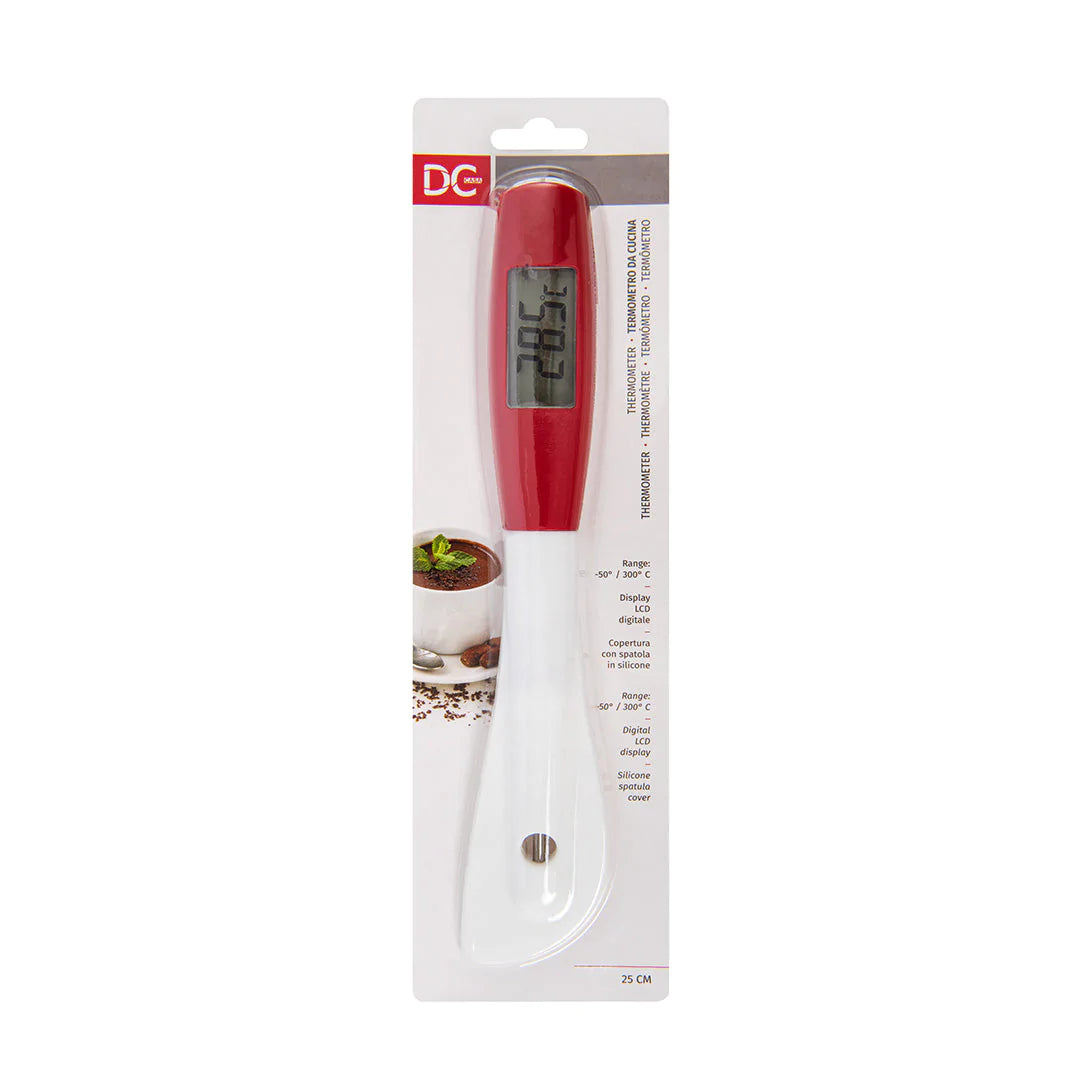 Digital kitchen thermometer with removable silicone spatula - 25cm